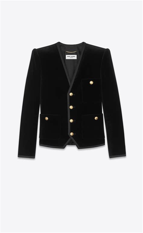 ysl velvet jacket|ysl jacket women.